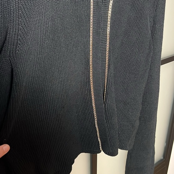 NWT Maje Meridien Chain-Trim Cardigan Size 3 (US Large) - Picture 3 of 11